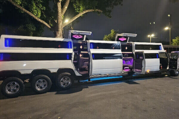 28-passenger hummer limo with jet doors