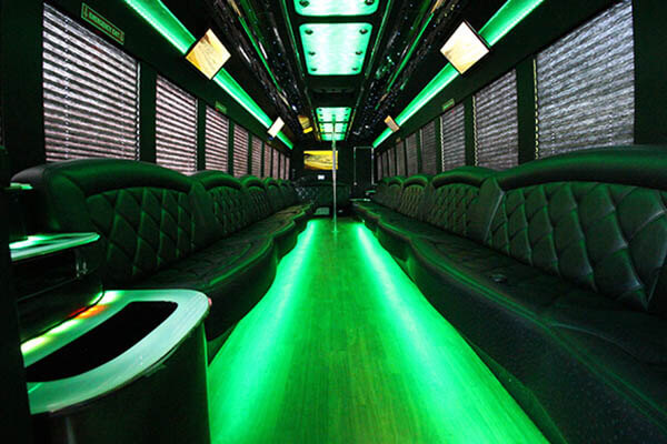 party bus with led lights