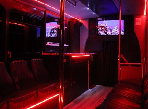 GPS-equipped mercedes benz bus